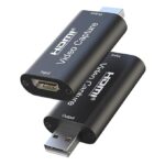 Audio Video Capture Card, HDMI to USB 2.0, Full HD UP to 1080P 60fps Live Video Recorder Game Capture Card for Laptop High Definition Acquisition, Live Broadcasting