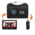 Portable USB Cassette-to-Mp3 Converter Capture Directly to USB Flash Disc Without Pc Black