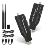 Wireless HDMI Transmitter and Receiver, 2.4/5.8GHz, 50M,165FT Plug and Play, 1080P Expansion of Multiple Televisions, Wireless HDMI Extender for Laptop, PC, HDTV/Projector 50 Meters
