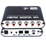 5.1 Audio Rush Digital Sound Decoder Converter - Optical SPDIF/Coaxial Dolby AC3 DTS stereo(R/L) to 5.1CH Analog Audio (6RCA Output)