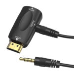 1080p HDMI to VGA Adapter Converter with Audio Cable Male To Female For PC/TV/Xbox 360 PS3