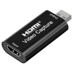 4K HDMI Video Capture Card, Cam Link Card Game Audio Adapter HDMI to USB 2.0 Record Capture Device for Streaming, Live Broadcasting, Video Conference, Teaching, Gaming